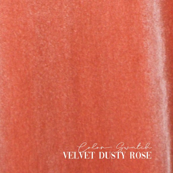 Velvet Dusty Rose Size 4 Formal Dress Etsy - Picture 11 of 11